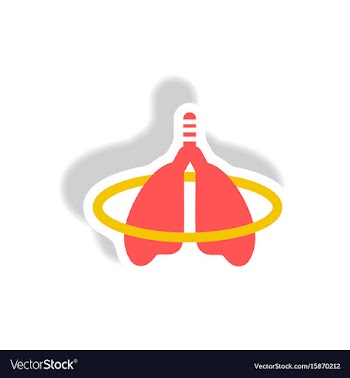 Stylish icon in paper sticker style inflammation vector image