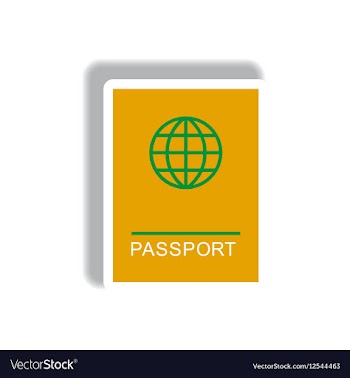Stylish icon in paper sticker style international vector image