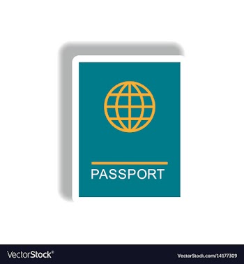 Stylish icon in paper sticker style international vector image