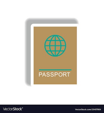 Stylish icon in paper sticker style international vector image