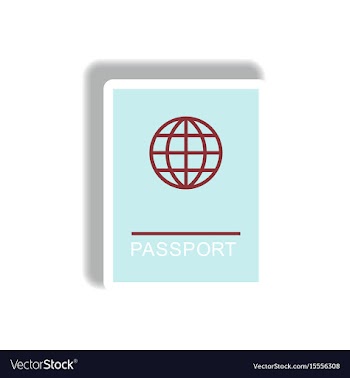 Stylish icon in paper sticker style international vector image