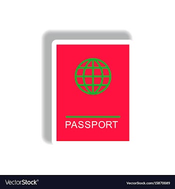 Stylish icon in paper sticker style international vector image