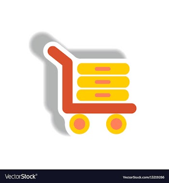 Stylish icon in paper sticker style luggage vector image