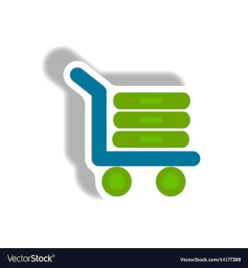 Stylish icon in paper sticker style luggage vector image