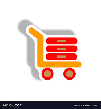 Stylish icon in paper sticker style luggage vector image
