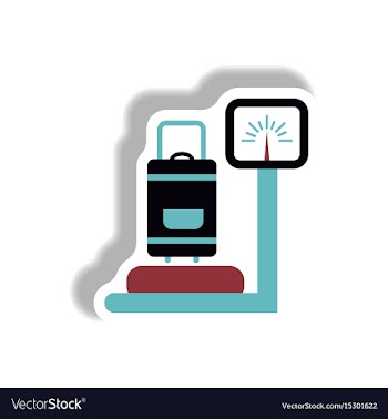 Stylish icon in paper sticker style luggage vector image