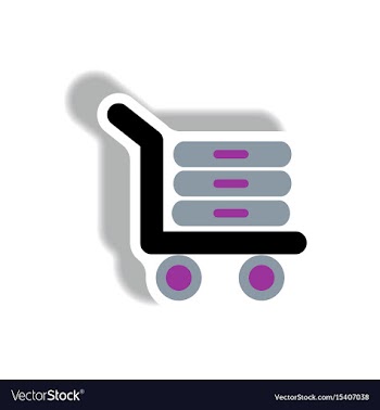 Stylish icon in paper sticker style luggage vector image
