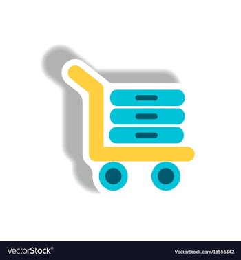 Stylish icon in paper sticker style luggage vector image