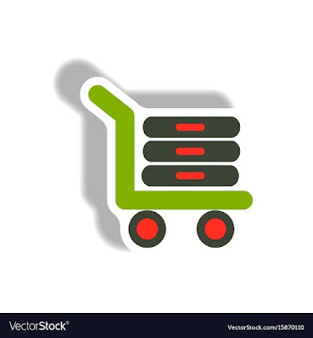Stylish icon in paper sticker style luggage vector image