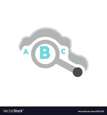 Stylish icon in paper sticker style magnifying vector image