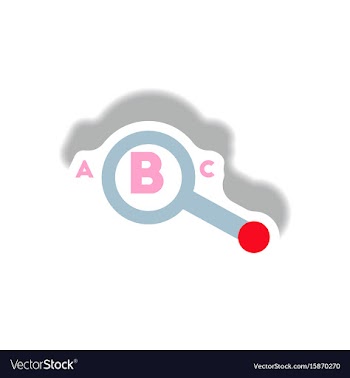 Stylish icon in paper sticker style magnifying vector image