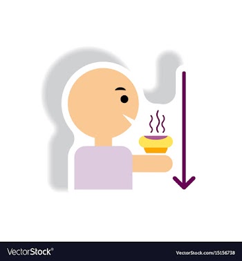 Stylish icon in paper sticker style man drinking vector image