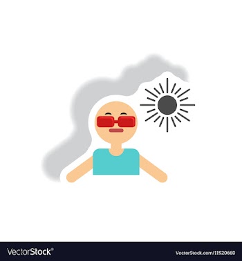Stylish icon in paper sticker style man in vector image