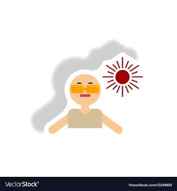 Stylish icon in paper sticker style man in vector image