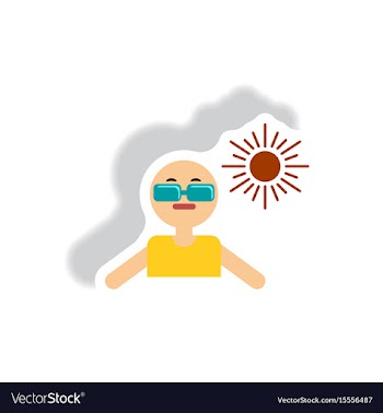 Stylish icon in paper sticker style man in vector image