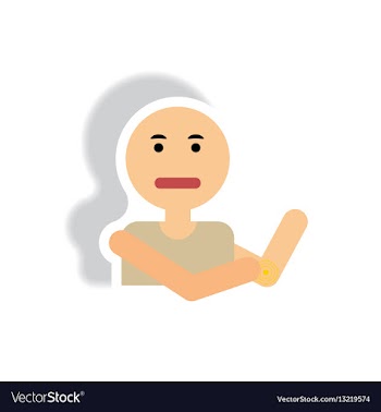 Stylish icon in paper sticker style man joint pain vector image