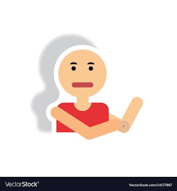 Stylish icon in paper sticker style man joint pain vector image