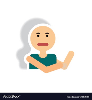 Stylish icon in paper sticker style man joint pain vector image