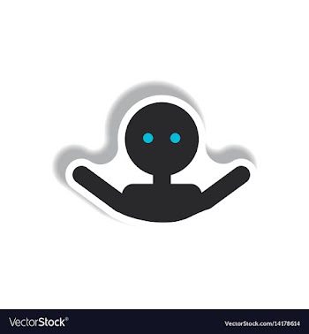 Stylish icon in paper sticker style man swimmer vector image