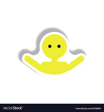 Stylish icon in paper sticker style man swimmer vector image