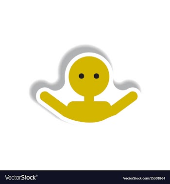 Stylish icon in paper sticker style man swimmer vector image