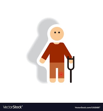 Stylish icon in paper sticker style man with vector image