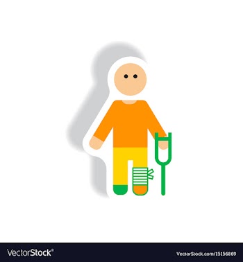 Stylish icon in paper sticker style man with vector image