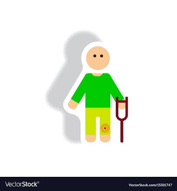 Stylish icon in paper sticker style man with vector image