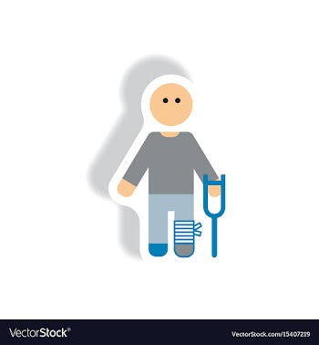 Stylish icon in paper sticker style man with vector image