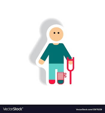 Stylish icon in paper sticker style man with vector image