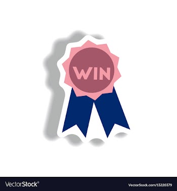 Stylish icon in paper sticker style medal winner vector image