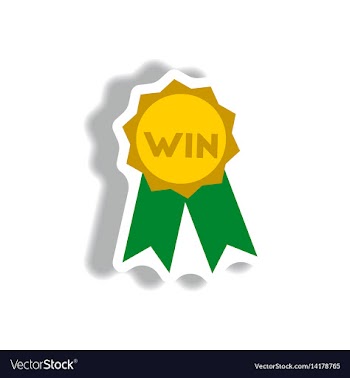 Stylish icon in paper sticker style medal winner vector image