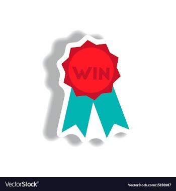Stylish icon in paper sticker style medal winner vector image