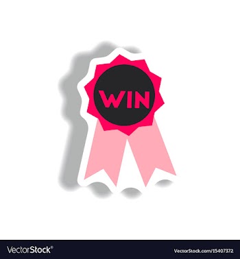 Stylish icon in paper sticker style medal winner vector image