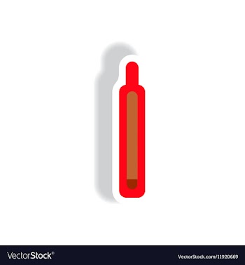 Stylish icon in paper sticker style medical vector image