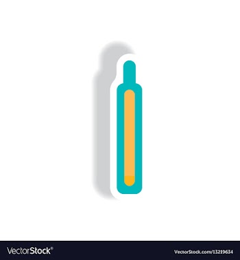 Stylish icon in paper sticker style medical vector image
