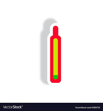 Stylish icon in paper sticker style medical vector image