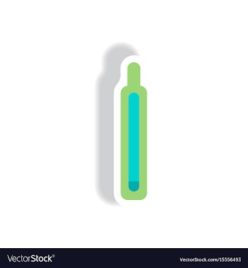 Stylish icon in paper sticker style medical vector image
