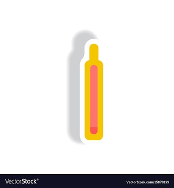 Stylish icon in paper sticker style medical vector image