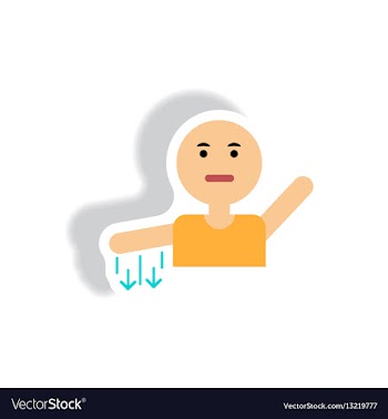 Stylish icon in paper sticker style numb hand vector image