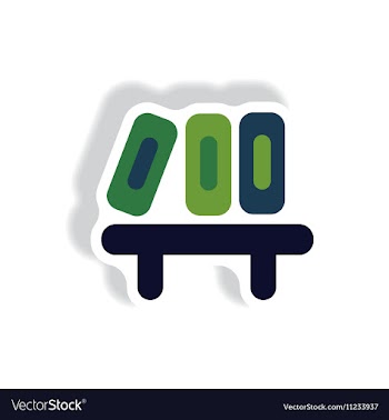 Stylish icon in paper sticker style office folders vector image
