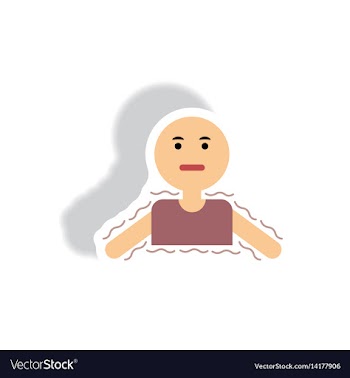 Stylish icon in paper sticker style people cold vector image