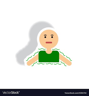 Stylish icon in paper sticker style people cold vector image