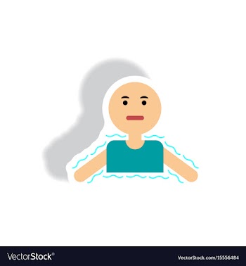 Stylish icon in paper sticker style people cold vector image