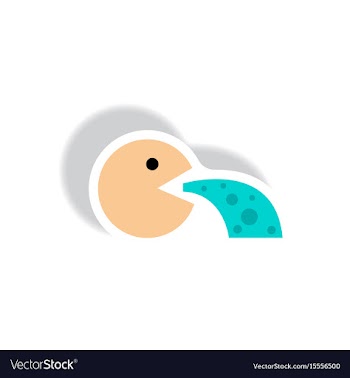 Stylish icon in paper sticker style people nausea vector image