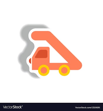 Stylish icon in paper sticker style plane stairs vector image