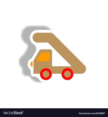 Stylish icon in paper sticker style plane stairs vector image