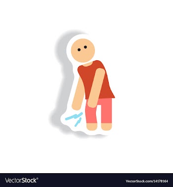 Stylish icon in paper sticker style problems vector image