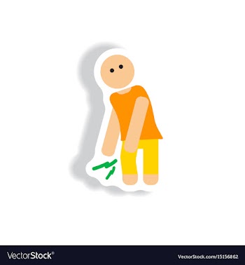 Stylish icon in paper sticker style problems vector image