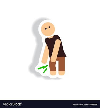 Stylish icon in paper sticker style problems vector image